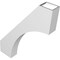 Ekena Millwork 4-in. W x 24-in. D x 30-in. H Westlake Architectural Grade PVC Knee Brace BRCP04X24X30WTL - alternate 2
